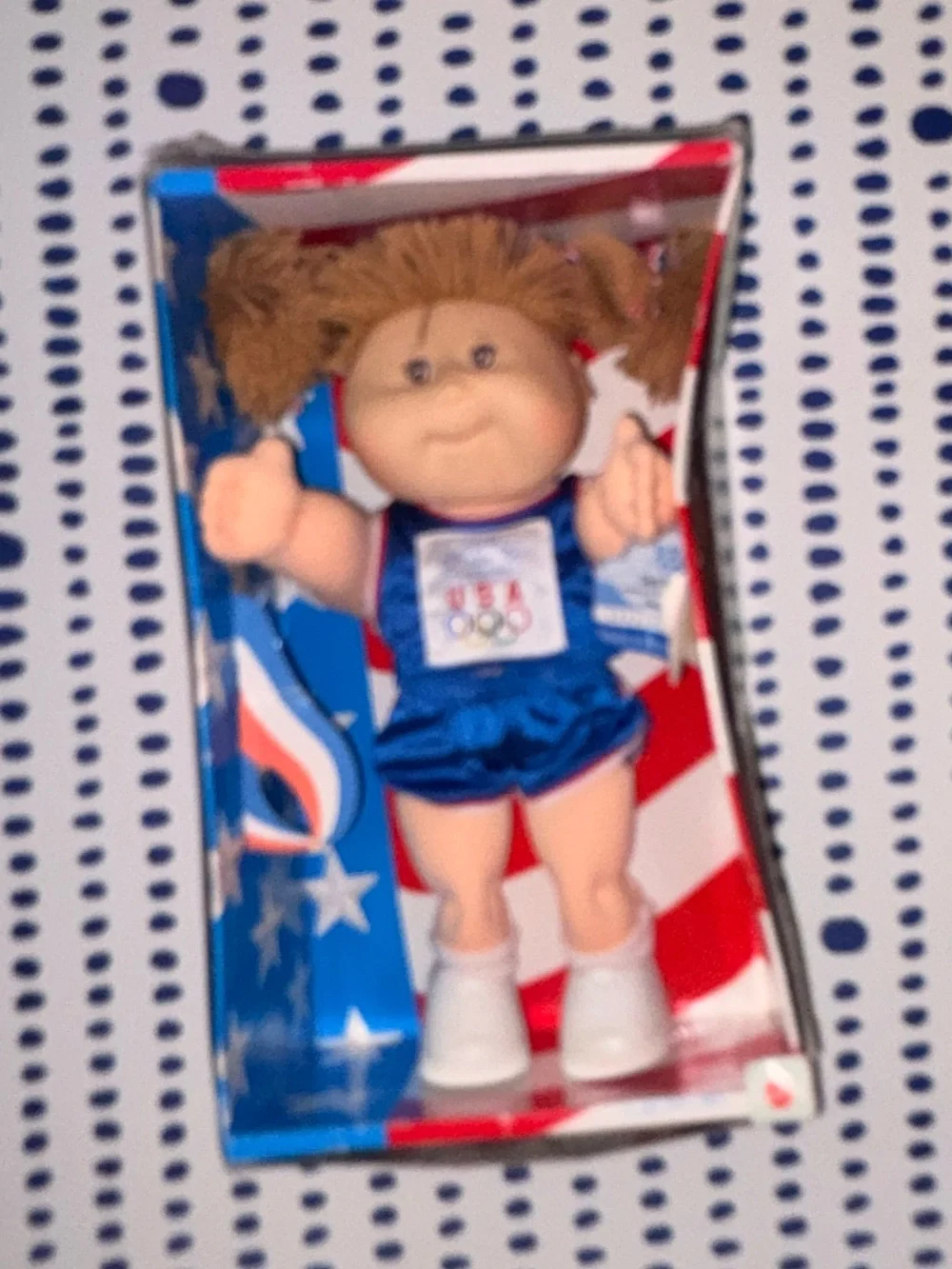 Cabbage Patch Kids Olympic Girl Doll in Blue Outfit